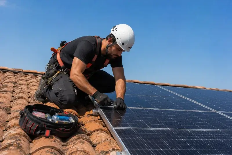 Maintenance et monitoring de panneaux solaires à Gruffy